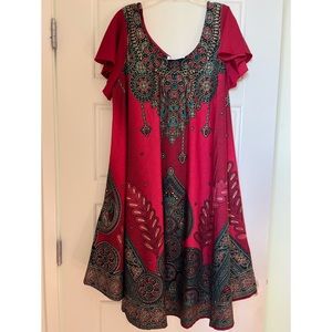 Lapogee • Burgundy S/S dress • Large